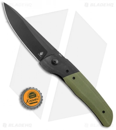 Kizer Arsenyan In-Yan Liner Lock Knife Green G-10 (3.9" Black) V4573 - Image 4