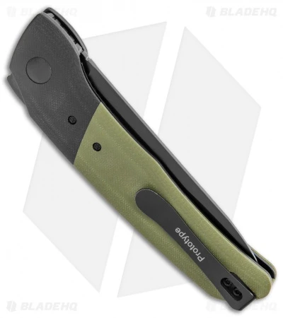 Kizer Arsenyan In-Yan Liner Lock Knife Green G-10 (3.9" Black) V4573 - Image 3