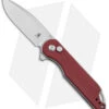Kizer Assassin Button Lock Flipper Knife Red Micarta (3.15" Satin) V3549C2