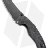 Kizer Azo Towser K Liner Lock Knife Black FatCarbon (3.5" Black ELMAX)