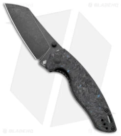 Kizer Azo Towser K Liner Lock Knife Black FatCarbon (3.5" Black ELMAX)