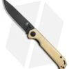 Kizer Azo Vanguard Brass Begleiter Liner Lock Knife (3.5" Black)