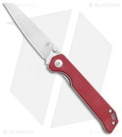 Kizer Azo Vanguard Mini Begleiter Liner Lock Knife Red Micarta (2.8" Satin)