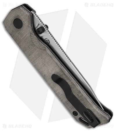 Kizer Azo Vanguard Series Begleiter 2 Button Lock Knife Black Micarta (3.5" SW) - Image 3