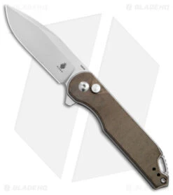 Kizer Assassin Button Lock Green Micarta (3.1" SW) V3549C1