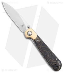 Kizer Cutlery PPY Liner Lock Knife Brass/Raffir (3.2" Satin S35VN)