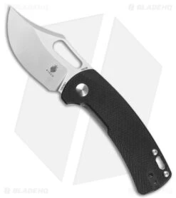 Kizer Cutlery Urban Bowie Clip Point Liner Lock Knife Black G-10 (2.4" Satin)