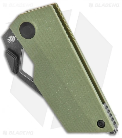 Kizer Cyber Blade Liner Lock Knife Green G-10 (2.1" Black) V2563 - Image 2