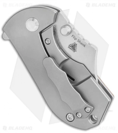 Kizer Flip Shank Frame Lock Knife Tan Micarta (2" Stonewash) Ki2521A3 - Image 3
