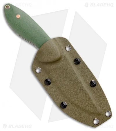 Kizer Garza Sequoia Fixed Blade Knife OD Green G-10 (3.78" Black) 1022A2 - Image 3