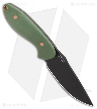 Kizer Garza Sequoia Fixed Blade Knife OD Green G-10 (3.78" Black) 1022A2 - Image 2