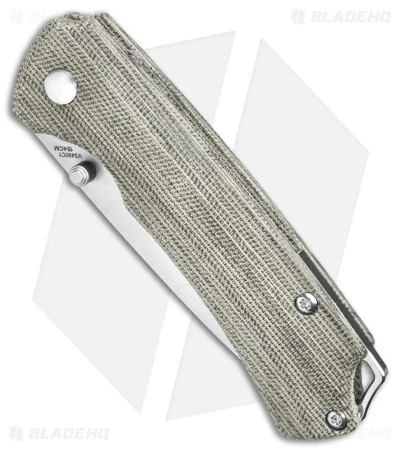 Kizer Hennicke T1 Frame Lock Knife Green Micarta (3.2" Stonewash) V3490C1 - Image 2