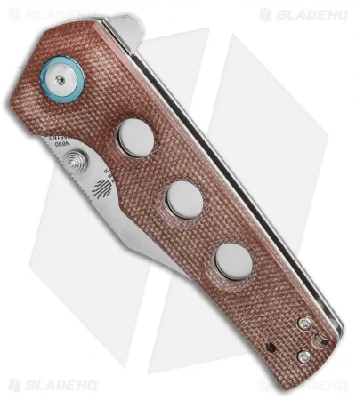 Kizer Junges Liner Lock Knife Brown Micarta (3.06" Satin) V3551N2 - Image 2