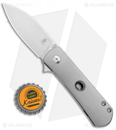 Kizer Laconico Yorkie Frame Lock Flipper Knife Hole Titanium (2.57" SW) Ki3525A1 - Image 4
