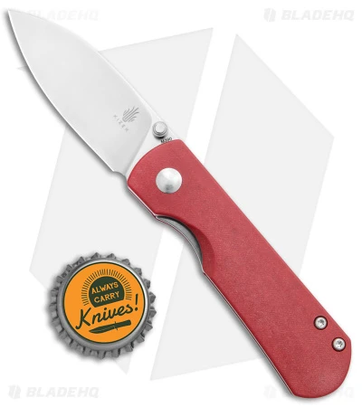 Kizer Laconico Yorkie Liner Lock Knife Red Micarta (2.5" SW) - Image 4