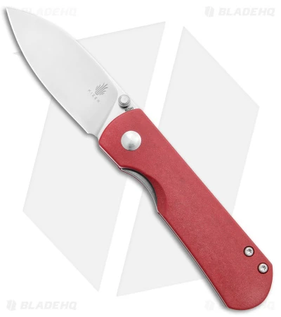 Kizer Laconico Yorkie Liner Lock Knife Red Micarta (2.5" SW)