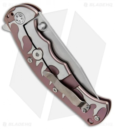 Kizer Luminare Frame Lock Knife Purple Titanium (3.625" Stonewash) Ki4447 - Image 3