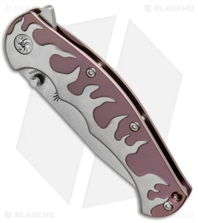 Kizer Luminare Frame Lock Knife Purple Titanium (3.625" Stonewash) Ki4447 - Image 2
