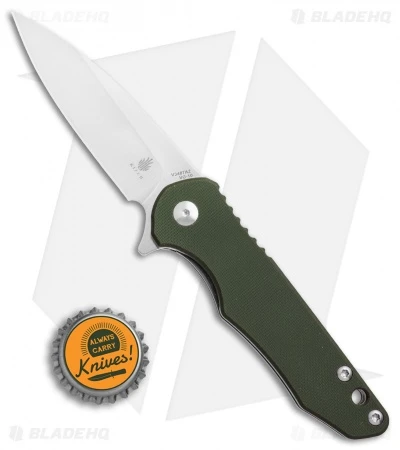 Kizer Mikkel Willumsen Barbosa Liner Lock Knife OD Green G10 (3" Satin) V3487N2 - Image 4