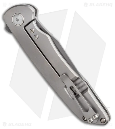 Kizer Nick Swan Matanzas Frame Lock Knife Ti/Micarta Drop Point (3.5" Gray) - Image 3