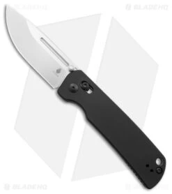 Kizer Pinkerton Escort Bar Lock Knife Black Aluminum (3.5" Stonewash 20CV)