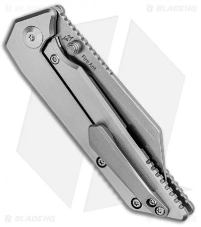 Kizer Pinkerton Fire Ant Frame Lock Knife Titanium (2.75" Stonewash) Ki2535A1 - Image 3