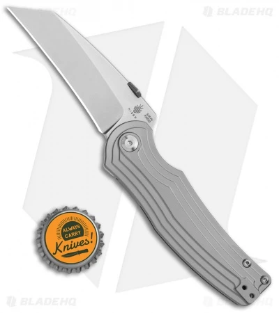Kizer Pinkerton Inversion Frame Lock Knife Titanium (3.28" Stonewash) Ki4532 - Image 4