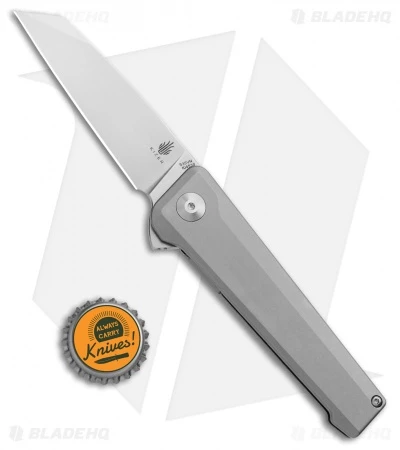 Kizer Quell Frame Lock Knife Titanium (3.125" Stonewash) Ki4530 - Image 4