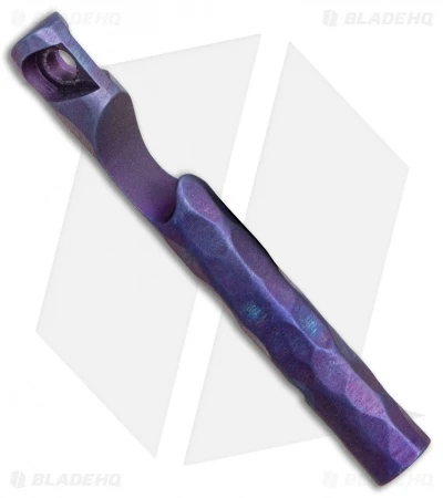 Kizer Siren 1 EDC Whistle Bottle Opener Keychain - Purple Sculpted Ti - Image 2