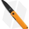 Kizer Vanguard Feist Front Flipper Translucent Orange G-10 (2.8" Black) - BD1N