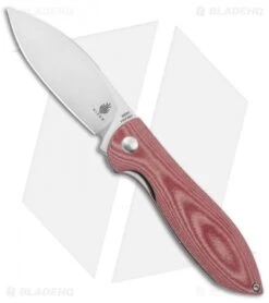 Kizer Vanguard Azo Infinity Liner Lock Knife Red Micarta (3" Satin)