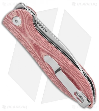 Kizer Vanguard Azo Infinity Liner Lock Knife Red Micarta (3" Satin) - Image 3