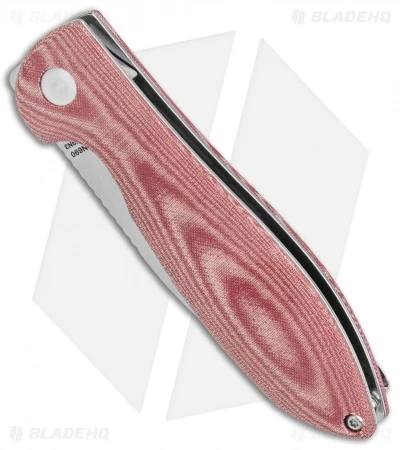 Kizer Vanguard Azo Infinity Liner Lock Knife Red Micarta (3" Satin) - Image 2