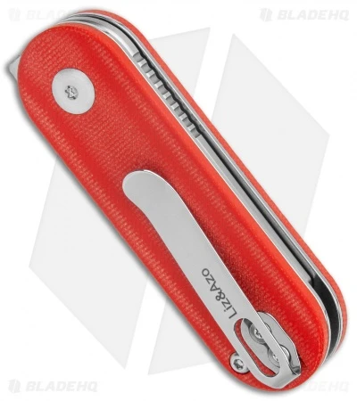 Kizer Azo/Liz Mini Bay Detent Slip Joint Knife Red G-10 (1.9" Satin) - Image 3