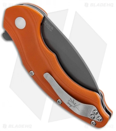 Kizer Vanguard Degnan Roach Flipper Orange G-10 (3.5" Gray N690) V4477N2 - Image 3