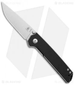 Kizer Vanguard Domin Mini Liner Lock Folding Knife Black G-10 (2.9" Stonewash)