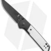 Kizer Vanguard Domin Mini Liner Lock Folding Knife Black/White G-10 (2.9" Black)