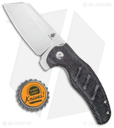 Kizer Vanguard Mini Sheepdog Knife Black Micarta (2.6" Stonewash) - Image 4