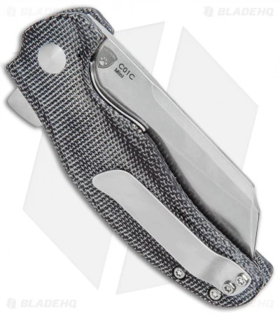 Kizer Vanguard Mini Sheepdog Knife Black Micarta (2.6" Stonewash) - Image 3