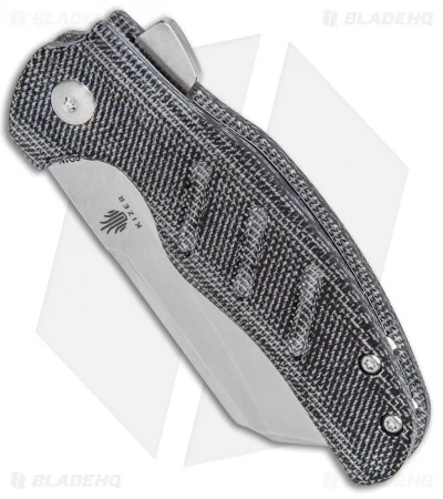 Kizer Vanguard Mini Sheepdog Knife Black Micarta (2.6" Stonewash) - Image 2