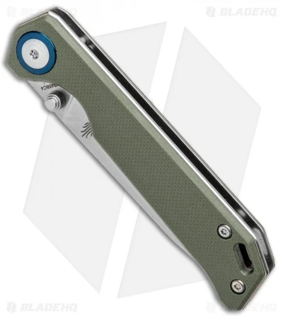 Kizer Azo Vanguard Series Mini Begleiter Knife OD Green G-10 (2.8" Stonewash) - Image 2