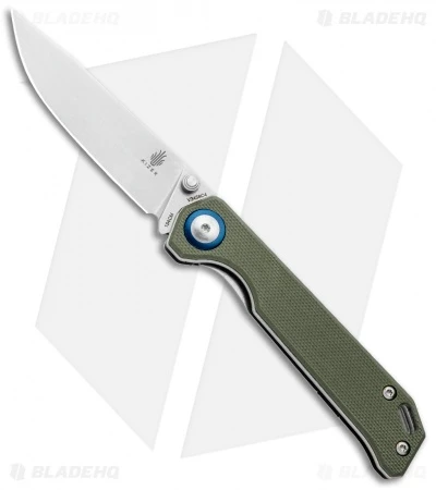 Kizer Azo Vanguard Series Mini Begleiter Knife OD Green G-10 (2.8" Stonewash)