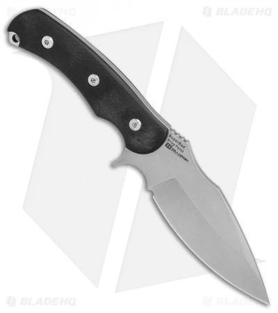 Kizer Willumsen Super Bad Drop Point Fixed Blade Black G-10 (4.75" SW) Ki1017A1 - Image 2