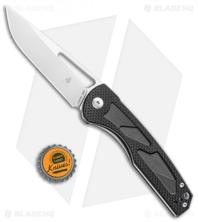 Kizer Yukon Liner Lock Knife Black (3.39" Stonewash) V4004 - Image 4
