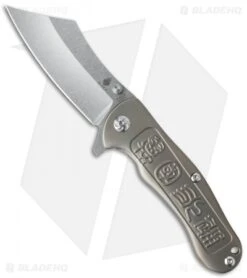 Kizer Zugang Frame Lock Knife Titanium (3.75" Stonewash) Ki4439