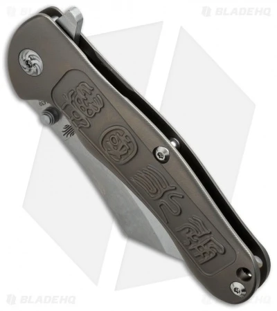 Kizer Zugang Frame Lock Knife Titanium (3.75" Stonewash) Ki4439 - Image 2