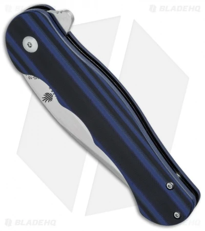 Kizer Vanguard Series Dorado Flipper Knife BlackBlue G-10 (3.5" Satin) V4455A2 - Image 2