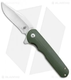 Kizer Vanguard Flashbang A2 Liner Lock Knife Green G-10 (3" Satin)
