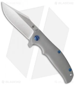 Kizer Laconico Intrepid Flipper Frame Lock Knife (3.625" Stonewash) Ki4468A1