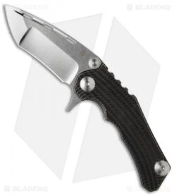Kizer Willumsen Perock Flipper Knife Black Titanium (3.5" Satin) Ki4485